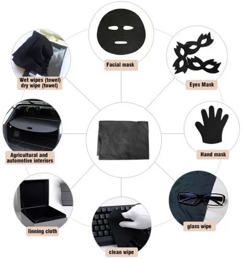 Нетканый материал из бамбукового древесного угля